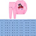 thumbnail image 2 of Girls Cute Cartoon Aphmaus Pajama Set Casual Comfy Loungewear Children Sleepwear Long Sleeve Pjs Age 3-13 Years, 2 of 2