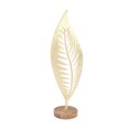thumbnail image 5 of DecMode Aluminum Contemporary Leaf Sculpture, White, 5 of 7