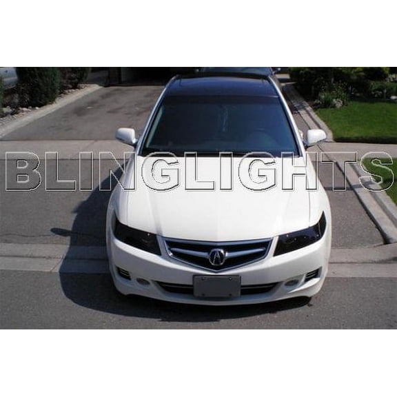 For Acura TSX Smoked Head Lamp Light Tinted Overlays Kit Protection Film