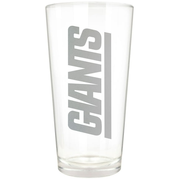 New York Giants Etched 16oz. Vertical Rally Cry Pint Glass