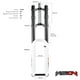 thumbnail image 2 of Suspension Horquilla R26 blanco, 2 of 9