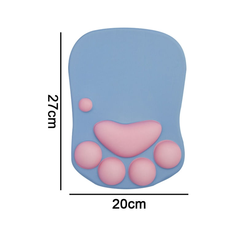  Cat Paw Mouse Pad with Wrist Support Soft Silicone