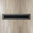 thumbnail image 2 of Washable Skid-Resistant Runner Rug, Trellis Border , Black and Twisted Grey , 30 " x 120", 2 of 9