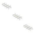thumbnail image 4 of jesticaly 1-4 Slot Wave Shape Taco Holder Stainless Steel Mexican Display Stand Shell Rack 3 slots 18.5x6.5x4.2cm 3Set, 4 of 6