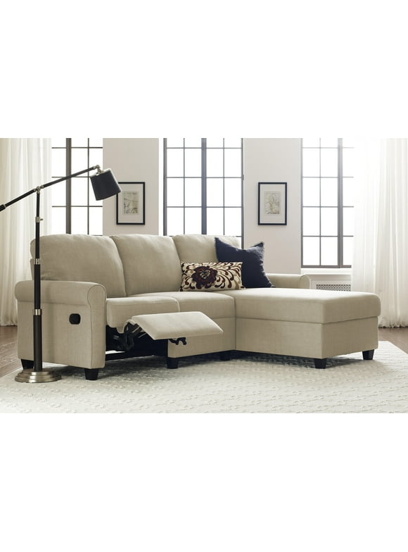 Serta Leather Sectional Sofa Baci Living Room