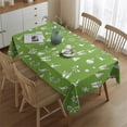 thumbnail image 2 of Merry Christmas Table Cover Waterproof Spillproof Tablecolths Table Covers Farmhouse Xmas Covered Snow Table Cover for Christmas Party Decorations Favors Rectangle,60x84inches, 2 of 5