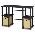 thumbnail image 1 of Furinno Bureau d'Ordinateur Tour-N-Tube avec Bacs de Rangement, Expresso/noir 17072EX/BK, 1 of 6