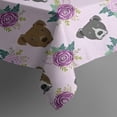 thumbnail image 4 of Cute Pitbull Terriers Dog and Flower Rectangle Tablecloth 60"x102",Waterproof Polyester Rectangle Table Cloth, Wipeable Spillproof Polyester Tablecloth for Dining, Camping, Indoor and Outdoor, 4 of 6