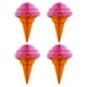 thumbnail image 1 of KAKOWELY 4 bolas colgantes de helado en forma de panal para decoración de fiestas de cumpleaños., 1 of 5