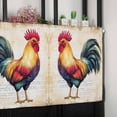 thumbnail image 6 of Vintage Rooster Valances for Windows Farmhouse Kitchen Curtains Valances Rod Pocket Valance Curtains for Kitchen Windows Farmhouse Retro Rustic Animal Prints Window Valances for Bathroom 60"x18", 6 of 6