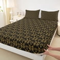 thumbnail image 3 of Feelyou Sheep Skeleton Teen Twin Sheet Sets, Gold Mandala Damask Bedding, 3pcs, 3 of 7