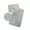 Light Gray, variant on 3 Pcs Bathroom Rugs Set Bathroom Bath Mat Ultra Soft Non Slip and Absorbent Bath Rugs Chenille Super Soft, Bath Rug, Contour, Toilet Lid Cover Khaki