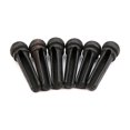 thumbnail image 2 of Ebony White Shell Pins Guitar Bridge Pegs Accessories Up and down Pillow String Wooden 6 Pcs, 2 of 6