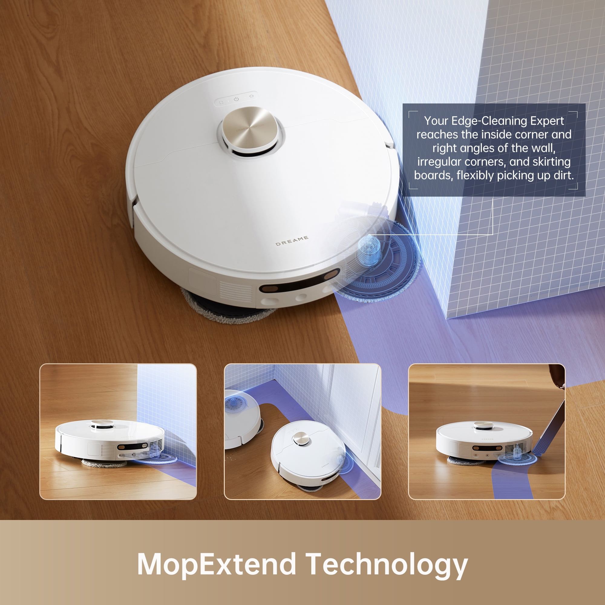 Dreame Heat Robot Vacuum and Mop Combo, 136°F Hot Water Self-Cleaning, 7000Pa Suction,L10s Pro Ultra