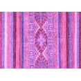 thumbnail image 1 of Ahgly Company Indoor Rectangle Abstract Purple Modern Area Rugs, 4' x 6', 1 of 4