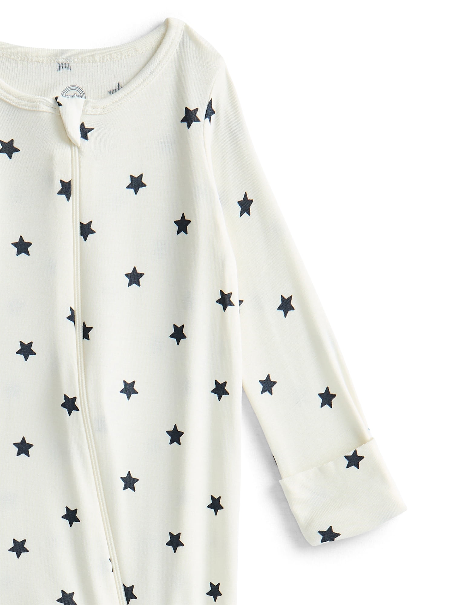 Wonder So Soft Modal by Wonder Nation Baby Unisex Two-Way Zipper Footed Sleep N Play Pajamas, Sizes Preemie-6/9 Months