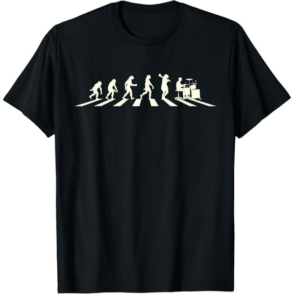 men and women can wear，Funny Drummer Gifts Drumming Drums Evolution T-Shirt