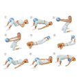 thumbnail image 3 of Small 25cm Pilates Exercise Ball for Yoga Sport Pilates Physical Therapy at Home, 3 of 3
