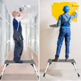 thumbnail image 4 of Goplus 330lbs Aluminum Step Stool Folding Bench Work Platform Non-slip Drywall Ladder, 4 of 9