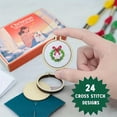 thumbnail image 3 of Hometravel Christmas Advent Calendar, 24-Day Embroidery Countdown, Handmade DIY Cross Stitch Calendar with Mini Gift Boxes, 3 of 5