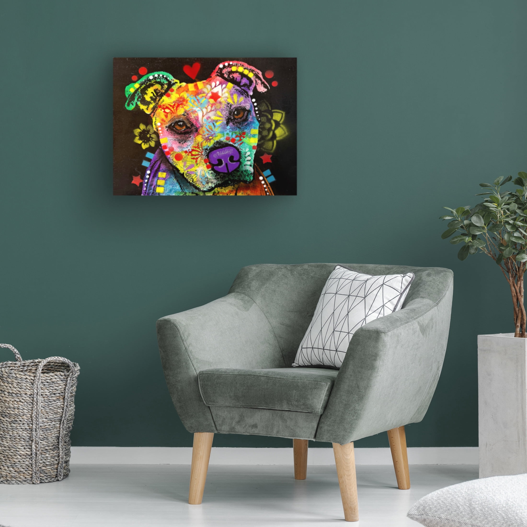 Canvas Wall Art - Dean Russo- Exclusive 'Flora 2' Wall Art for Living Room, Bedroom, or Office Décor by Trademark Fine Art - 32 x 24 Inches