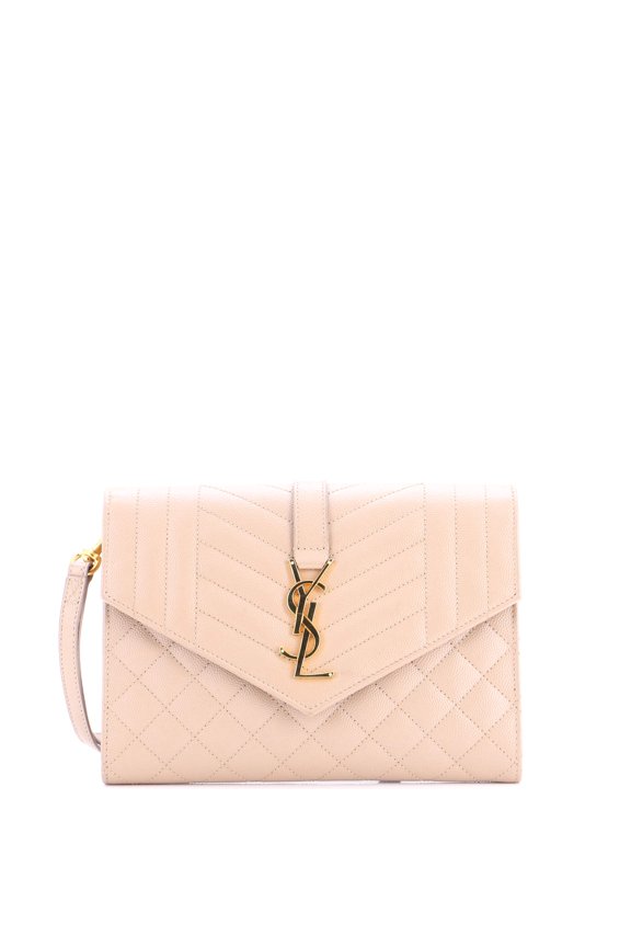 Pre-Owned Classic Monogram Envelope Wristlet Clutch Mixed Matelasse Leather By Rebag