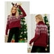 thumbnail image 5 of Gibobby Suéter de Punto Navideño Suéter de Navidad para mujer, Tops de manga larga, cuello redondo, camisa a rayas de punto, suéter térmico informal(Rojo,M), 5 of 5