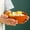 Orange, variant on qILAKOG Plastic Straw Square Ramen Bowl, 5.3 inch Multi Purpose for Serving Soup, Salad and Desserts, Heat Resistant and Easy to Clean, Suitable for Daily Household Use