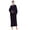 Purple, variant on Women Zip Up Bathrobe Winter Warm Long Zipper Fleece Plush Robe Full Length Housecoat Sleepwear for Ladies
