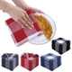 thumbnail image 1 of Paños de cocina de algodón, 6 unidades, absorbentes, 34 x 34 cm, paños de mesa de tejido enrejado, de secado rápido, multiusos para la limpieza del hogar (negro)., 1 of 9
