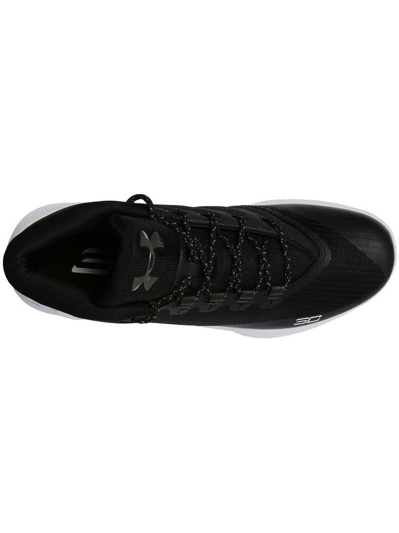Men's Under Armour Curry 3 Basketball Shoe Black/White Size
