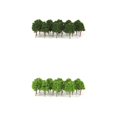 thumbnail image 1 of 40pc árboles de Plástico N árboles Disposición Escala de Color Verde Zulema Árboles modelo 1/160, 1 of 8