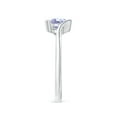 thumbnail image 3 of Angara Natural 0.5 Ct. Tanzanite Solitaire Ring in 14K White Gold for Women (Ring Size: 11.5), 3 of 9