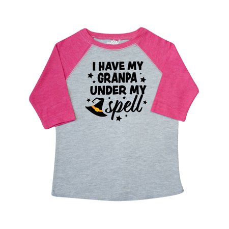 

Inktastic I Have My Granpa Under My Spell with Cute Witch Hat Gift Toddler Boy or Toddler Girl T-Shirt