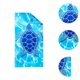 thumbnail image 5 of Toalla de playa Macarena estampada tortuga tamaño 90 cm x 180 cm, 5 of 8