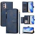 thumbnail image 3 of Funda para Motorola MOTO G31 4G/MOTO G41 4G Cartera de Mano con Cremallera y Correa Cruzada Desmontable, 3 of 5