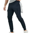 thumbnail image 1 of Men's Cargo Pants for Men Spring and Autumn Casual Solid Color Utility Trousers with Large Pocket Design for Daily Wear and Work, 1 of 7