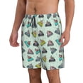 thumbnail image 2 of KLL Lighthouse Men's Casual Summer Beach Shorts Hawaiian Shorts with Pockets-X-Large, 2 of 5