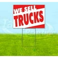 thumbnail image 1 of We Sell Trucks (18" x 24") Yard Sign, Includes Metal Step Stake, 1 of 6