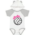 thumbnail image 3 of Inktastic Volleyball with Pink Bow Boys or Girls Baby Bodysuit, 3 of 5
