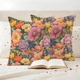 thumbnail image 3 of Pink Spring Floral Outdoor Waterproof Pillow Covers, Tulip Pastoral Flowers Watercolor Decorative Square Throw Pillowcase Sofa Cushion Sham for Patio/Couch/Chair, 24"x24" 2 Pack, 3 of 8
