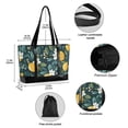 thumbnail image 2 of FORMRS Canvas Laptop Tote Bag for Women with 15.6" Computer Compartments Shoulder Handbag, Yellow Lemons, 2 of 7