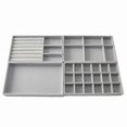 thumbnail image 1 of 4-Drawer Jewelry Storage Organizer, Stackable Tray, Drawer Insert for Accessories, 1 of 5