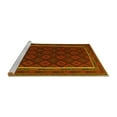 thumbnail image 2 of Ahgly Company Machine Washable Indoor Rectangle Oriental Yellow Traditional Area Rugs, 7' x 10', 2 of 4