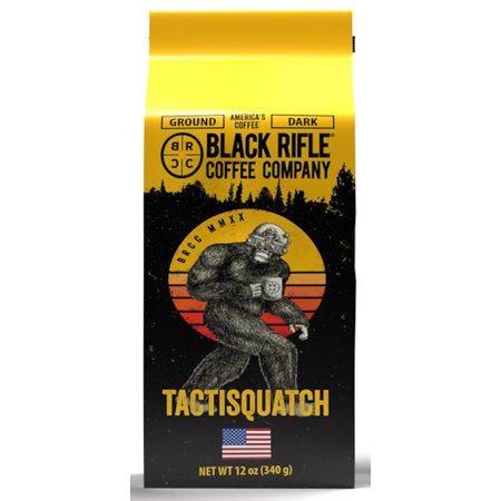 Black Rifle Coffee Tactisquatch, Dark Roast, Ground Coffee,12 oz