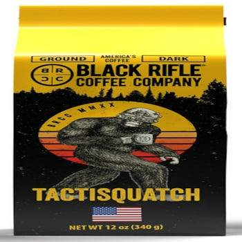 Black  Coffee Tactisquatch, Dark Roast, Ground Coffee, 12 oz