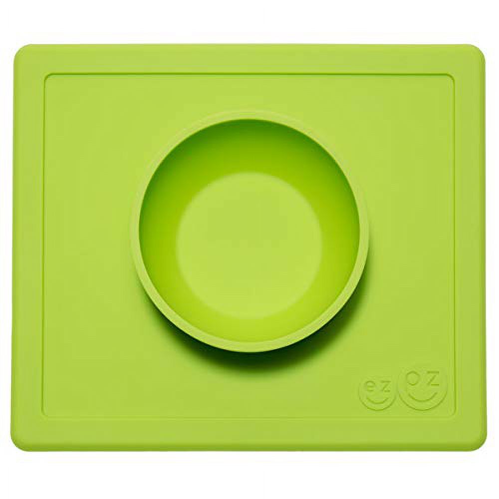 ezpz happy bowl - one-piece silicone placemat + bowl (lime) - image 2 of 3