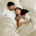 thumbnail image 3 of Bare Home Luxury 3 Piece Duvet Cover and Sham Set - Premium 1800 Ultra-Soft Brushed Microfiber - Hypoallergenic, Easy Care, Wrinkle Resistant (Queen, Sand), 3 of 6