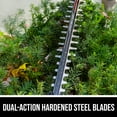 thumbnail image 3 of SKIL PWR CORE 20V 22-Inch Brushless Cordless Hedge Trimmer, Electric Hedge Trimmer with Dual-Action Blades, 2.0Ah Battery and 60W Charger Included, 3 of 14