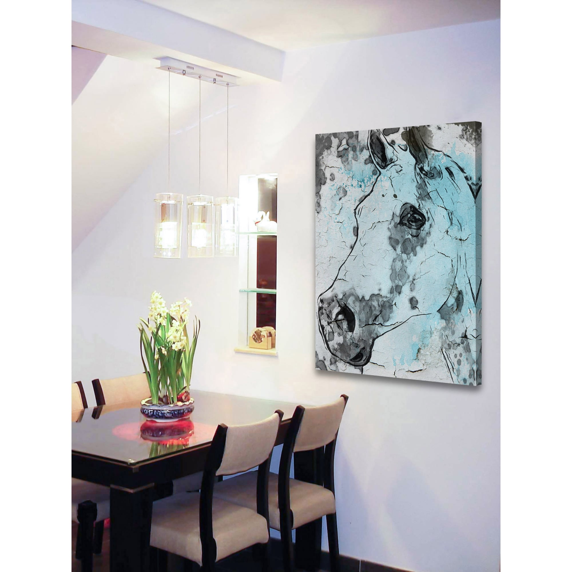 "Horse Head" Painting Print on Wrapped Canvas